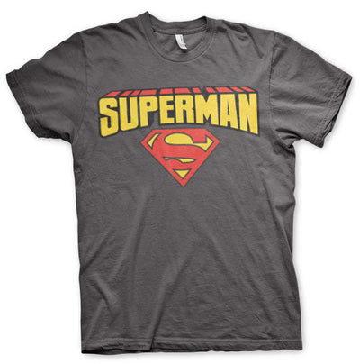 Superman - Blockletter Logo Mens T-Shirt