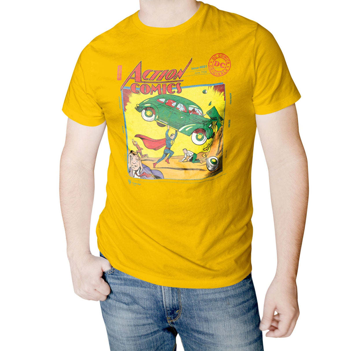Superman - in Action Comics Issue 001 Mens T-Shirt