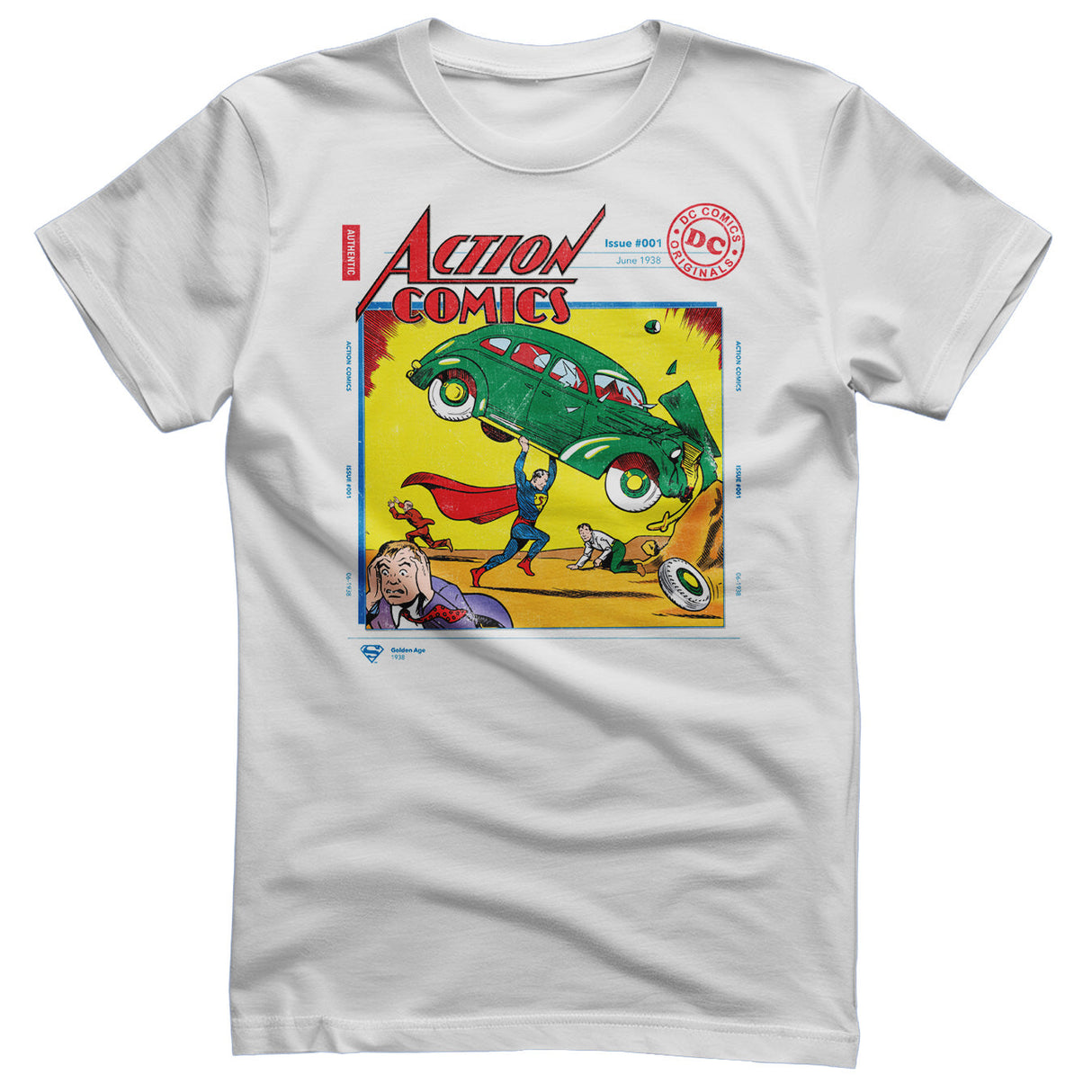 Superman - in Action Comics Issue 001 Mens T-Shirt