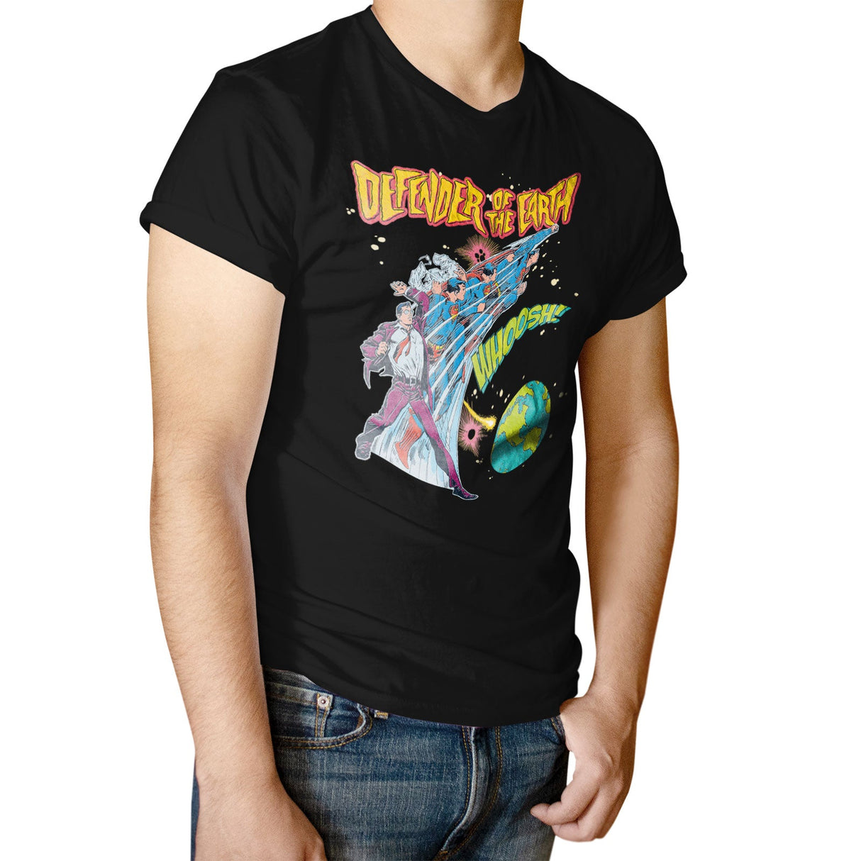 Superman - Defender Of The Earth Mens T-Shirt