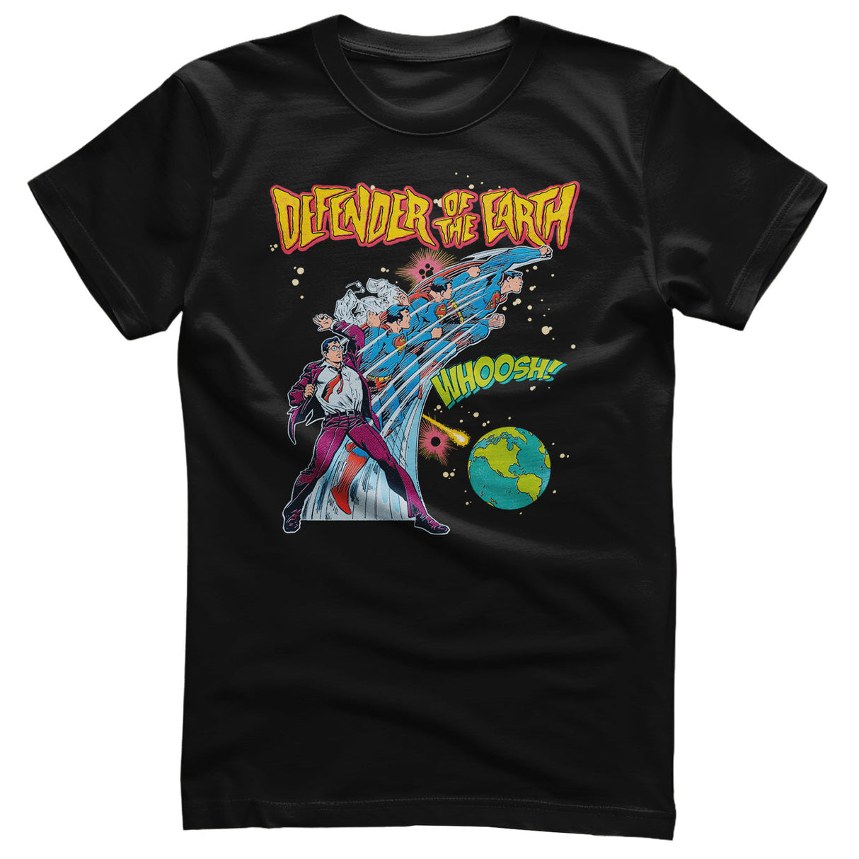 Superman - Defender Of The Earth Mens T-Shirt