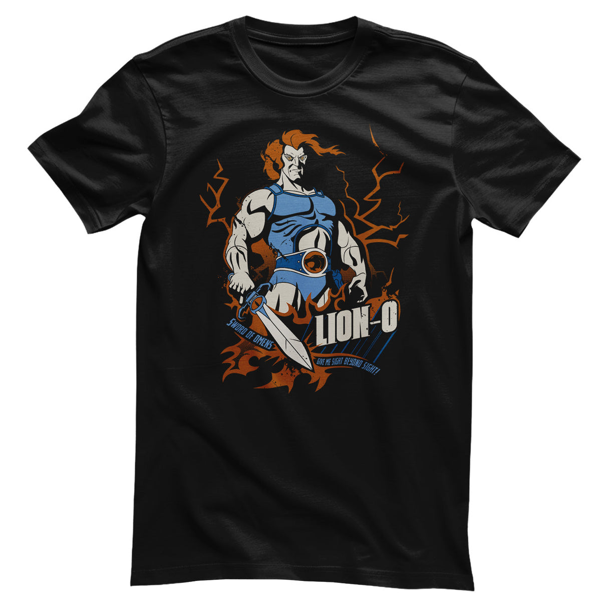 Thundercats - Lion-O Crack Mens T-Shirt