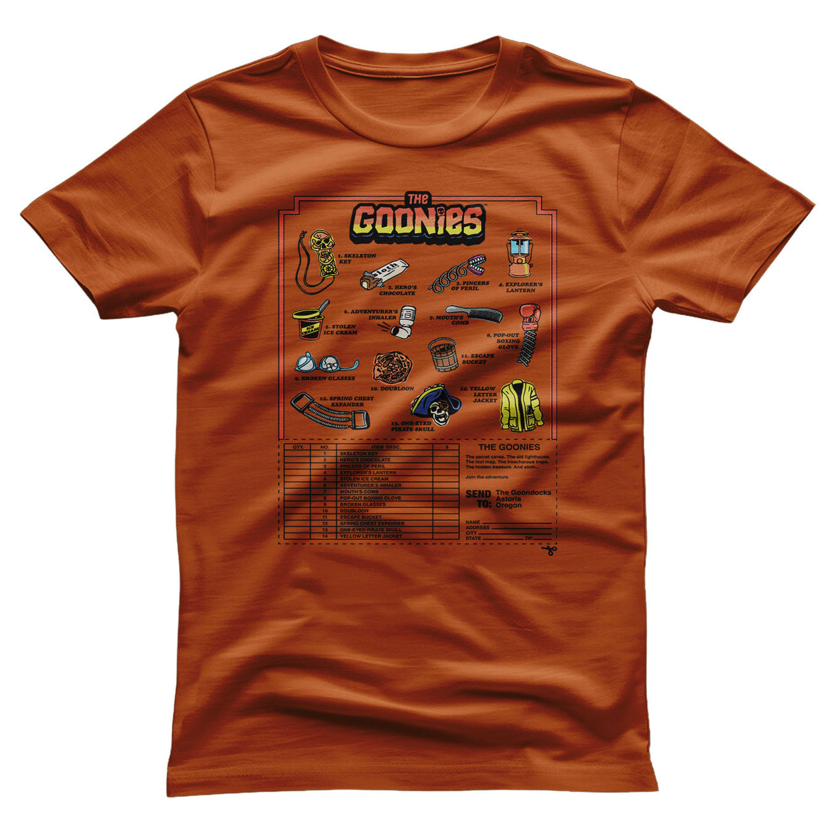 The Goonies - Accessories Mail Order Mens T-Shirt
