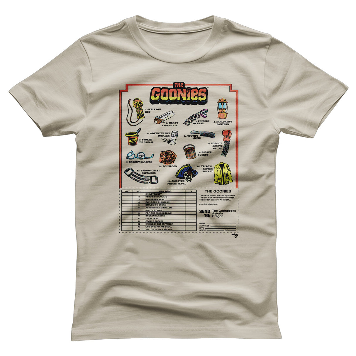 The Goonies - Accessories Mail Order Mens T-Shirt