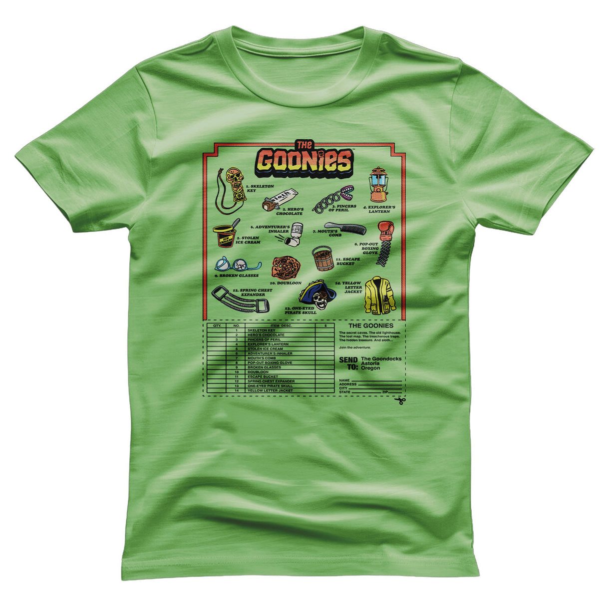 The Goonies - Accessories Mail Order Mens T-Shirt