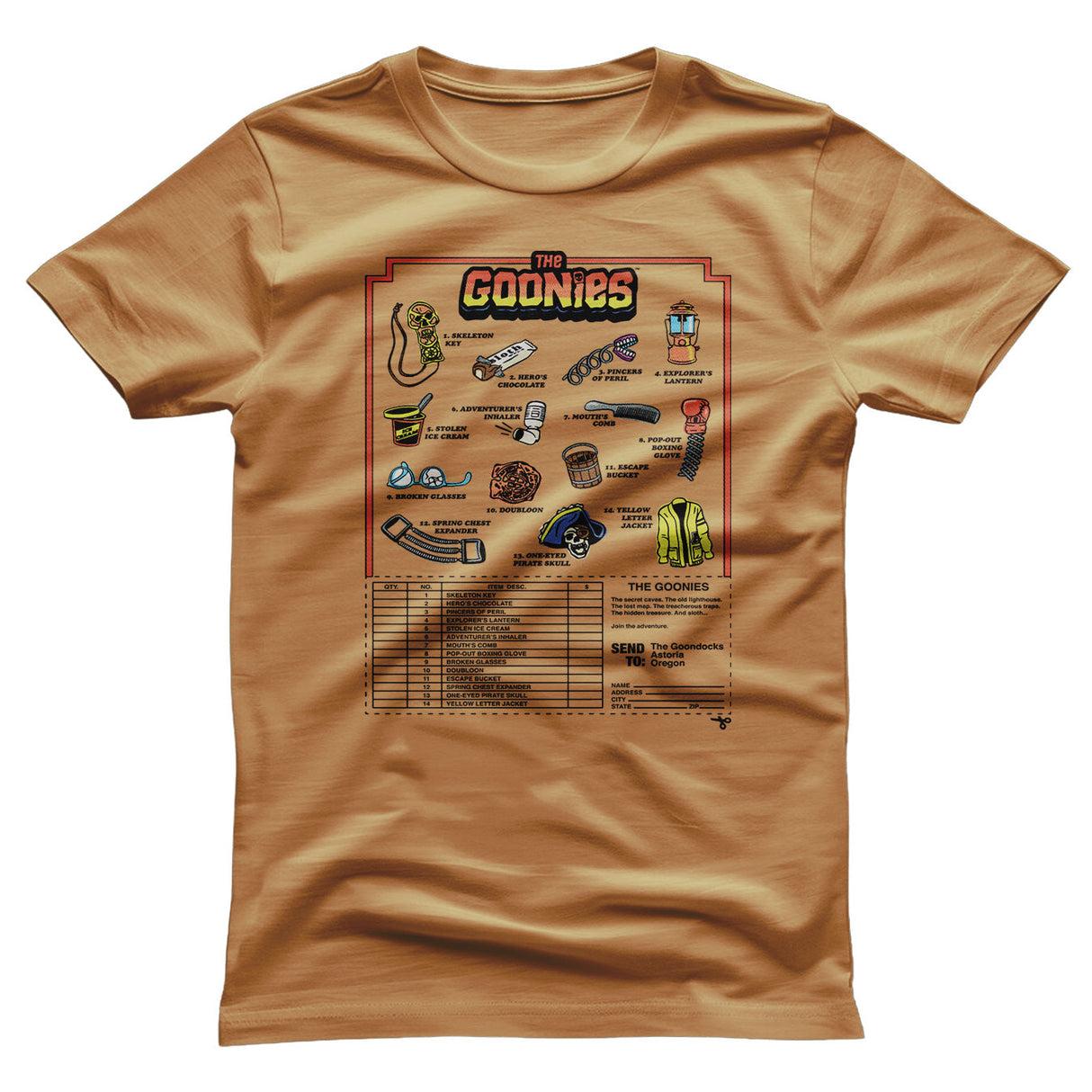The Goonies - Accessories Mail Order Mens T-Shirt