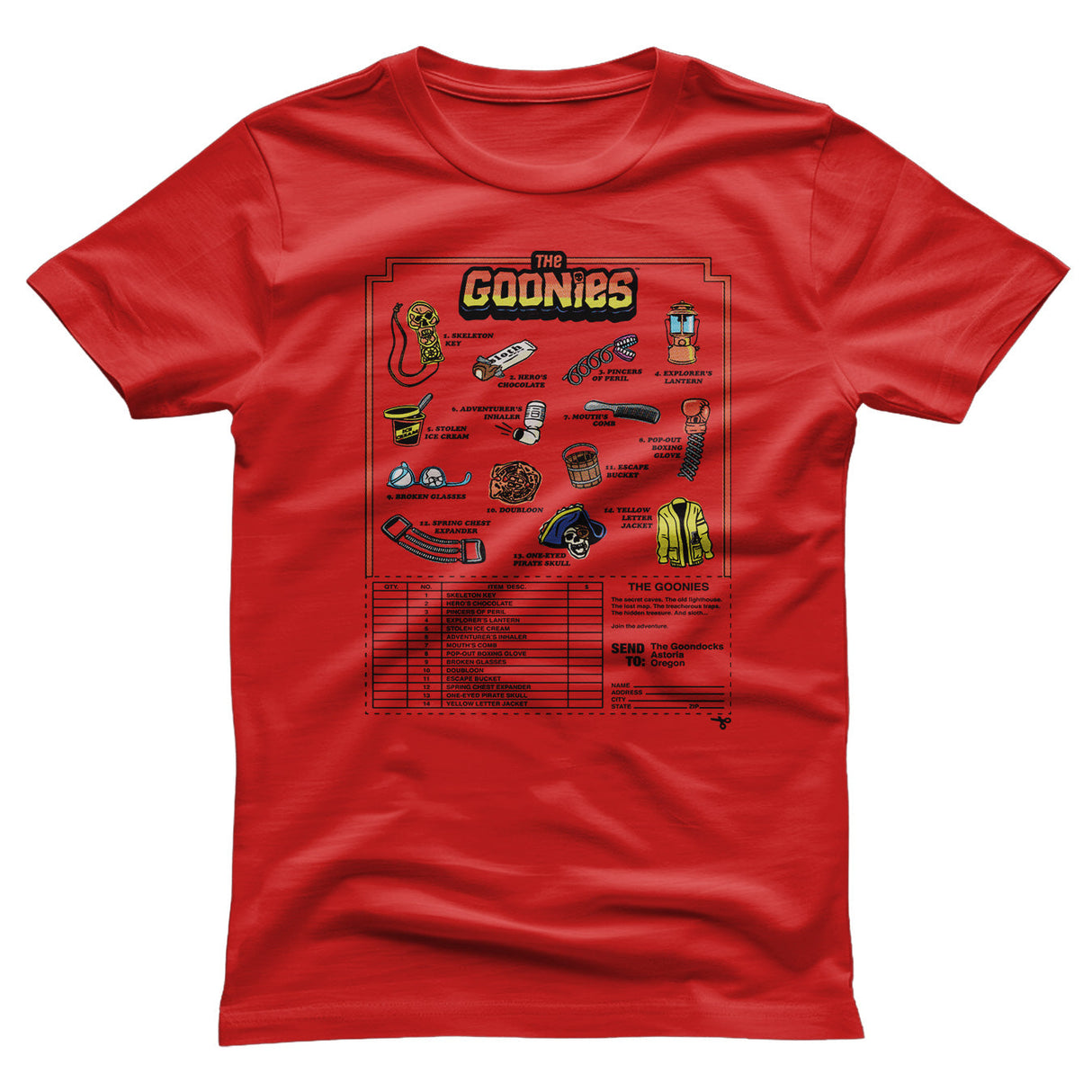 The Goonies - Accessories Mail Order Mens T-Shirt