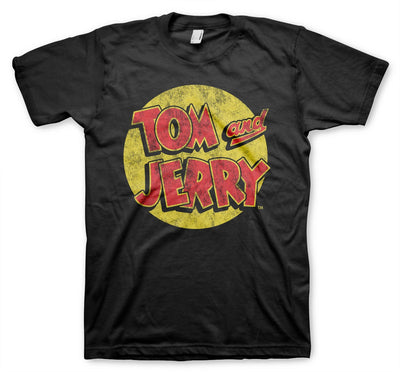 Tom & Jerry - Washed Logo Mens T-Shirt