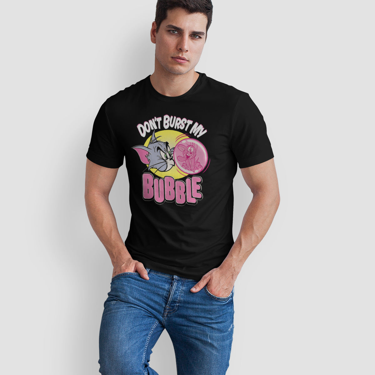Tom & Jerry - Don't Burst My Bubble Mens T-Shirt
