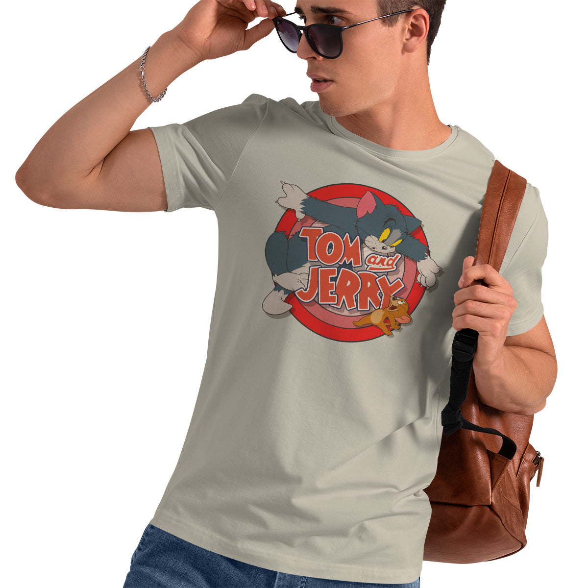Tom & Jerry - Retro Logo Mens T-Shirt