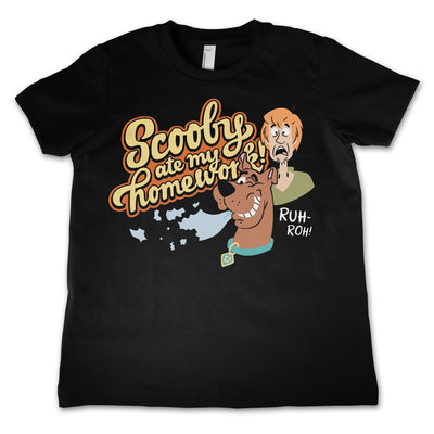 Scooby Doo - Scooby Ate My Homework Kids T-Shirt