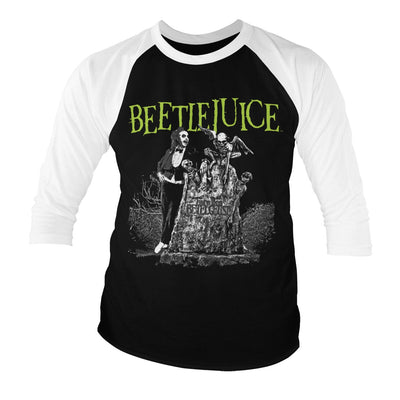 Beetlejuice - Headstone Baseball 3/4 Sleeve T-Shirt