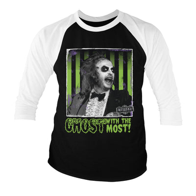 Beetlejuice - Ghost with The Most Baseball 3/4 Sleeve T-Shirt