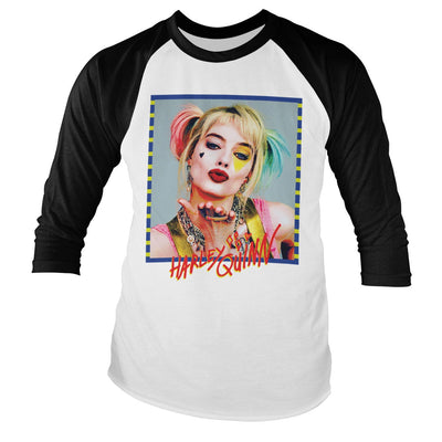 Birds of Prey - Harley Quinn Kiss Baseball Long Sleeve T-Shirt