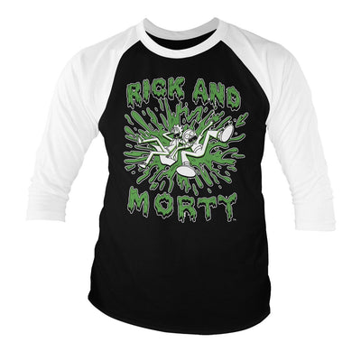 Rick and Morty - Splash Baseball Long Sleeve T-Shirt