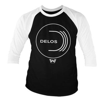 Westworld - DELOS Logo Baseball 3/4 Sleeve T-Shirt