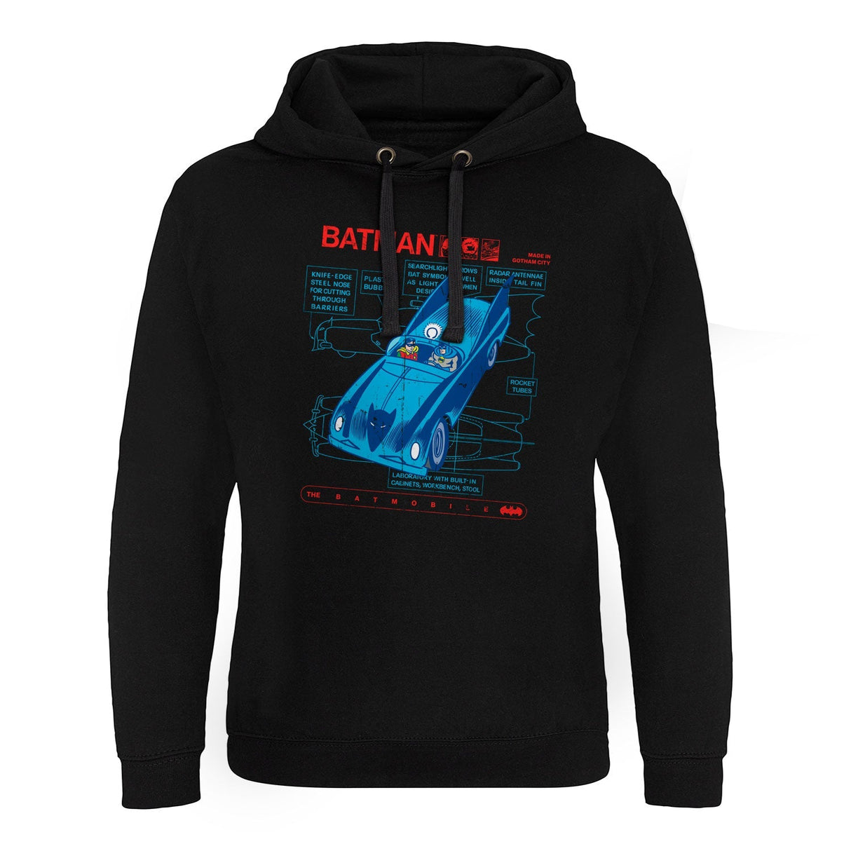 Batman - Retro Batmobile Epic Hoodie