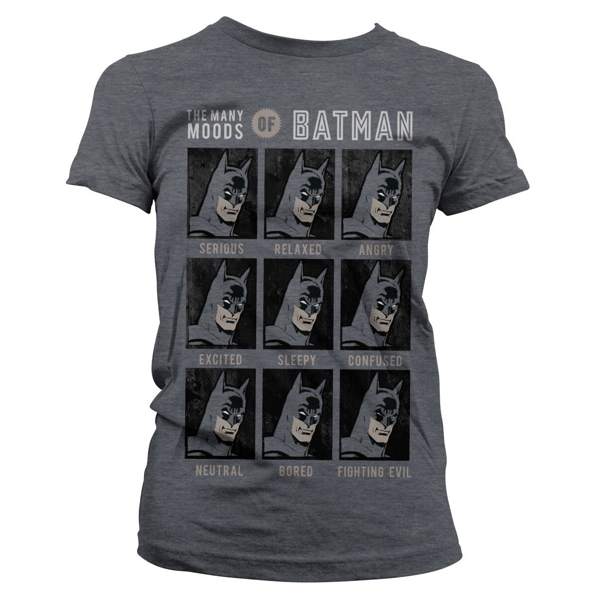 Batman - The Many Moods Of Batman Women T-Shirt