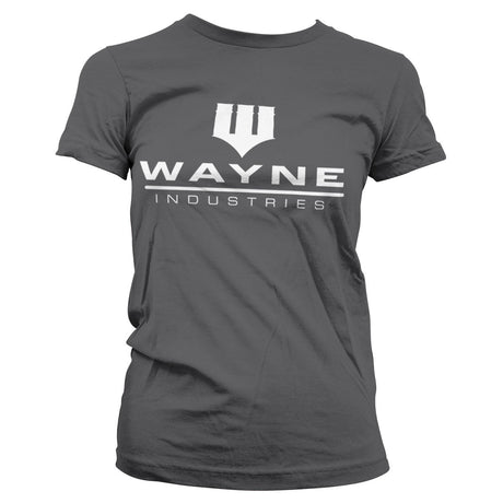 BATMAN Officially Licensed Wayne Industries Logo Women T-Shirt showcasing Officially Licensed Wayne Industries Logo Women design