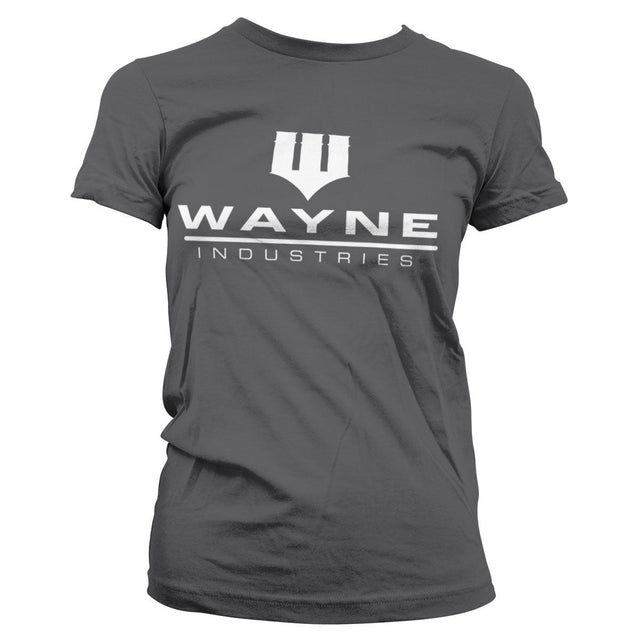 BATMAN Officially Licensed Wayne Industries Logo Women T-Shirt showcasing Officially Licensed Wayne Industries Logo Women design