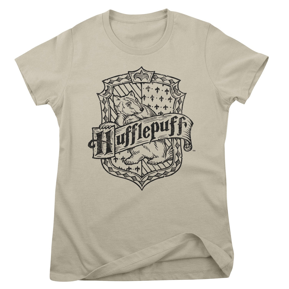 Harry Potter - Hufflepuff Washed Crest Women T-Shirt