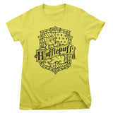 Harry Potter - Hufflepuff Washed Crest Women T-Shirt
