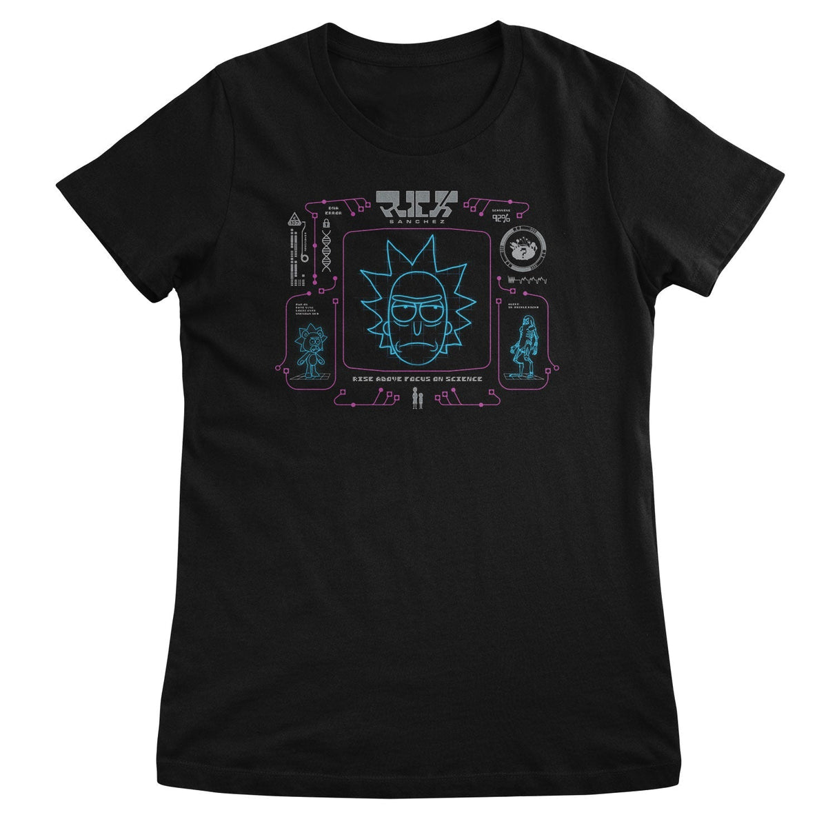 Rick and Morty - Rick Sanches - Rise Above Focus On Science Women T-Shirt