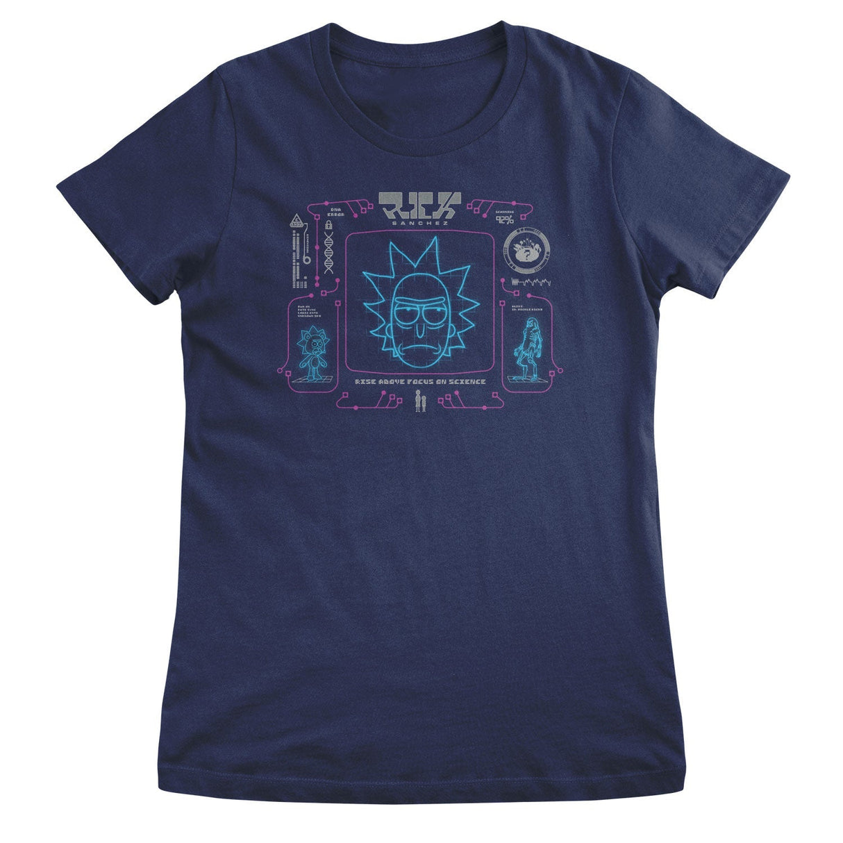 Rick and Morty - Rick Sanches - Rise Above Focus On Science Women T-Shirt