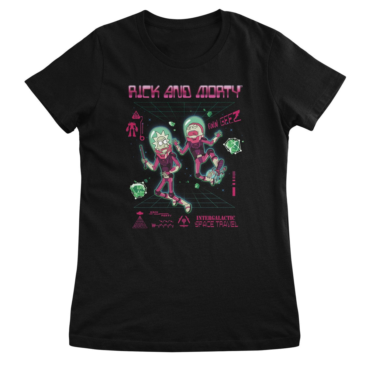 Rick and Morty - Intergalactic Space Travel Women T-Shirt
