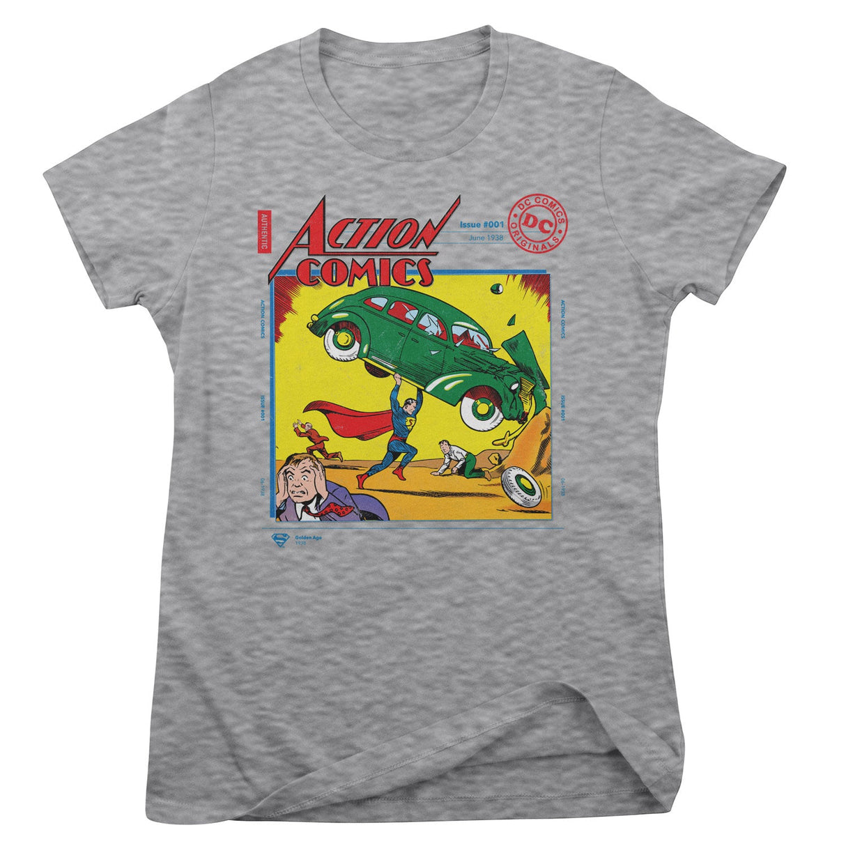 Superman - in Action Comics Issue 001 Women T-Shirt