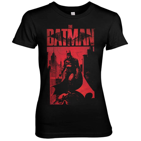 The Batman Sketch City Girly Tee showcasing The Batman Sketch City design