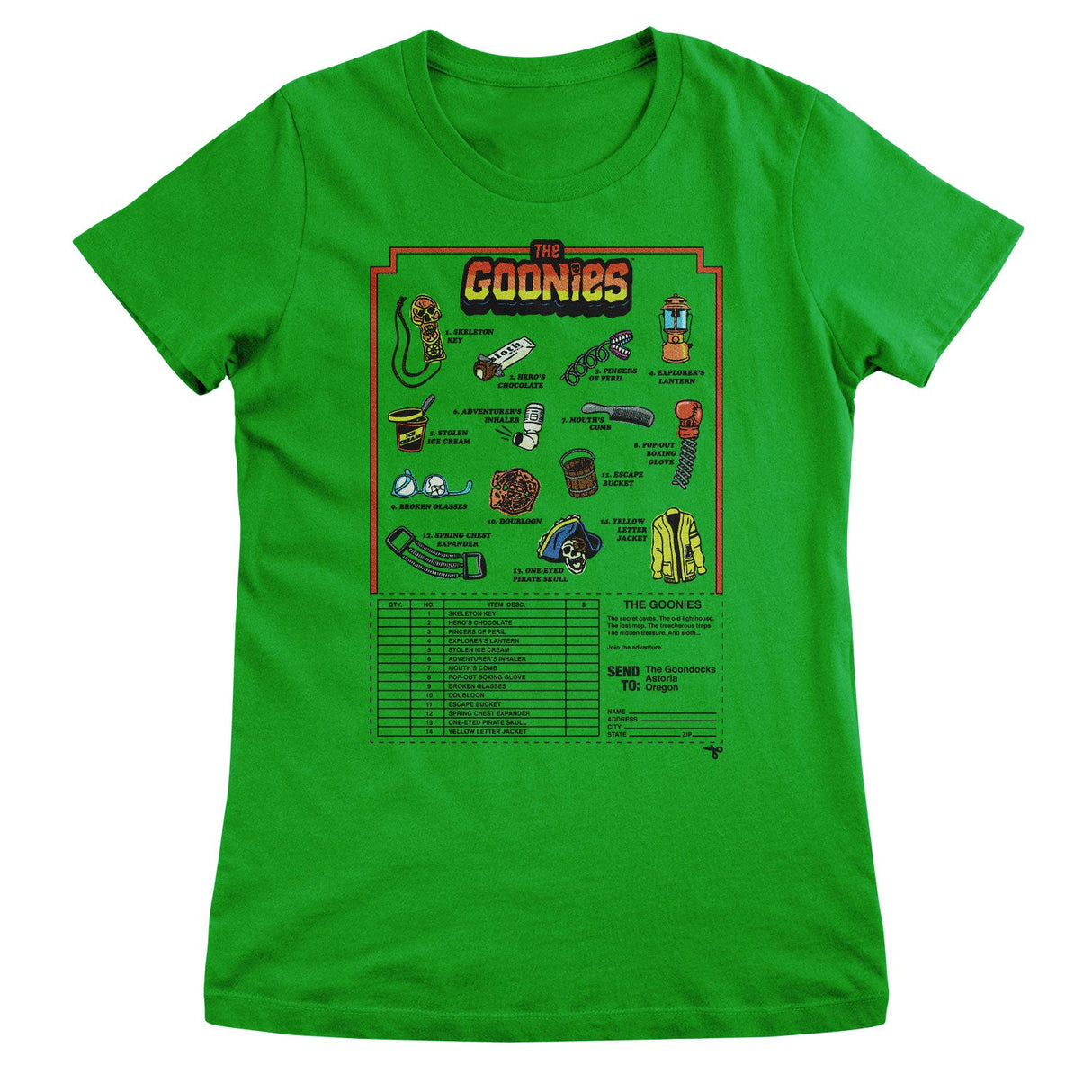 The Goonies - Accessories Mail Order Women T-Shirt