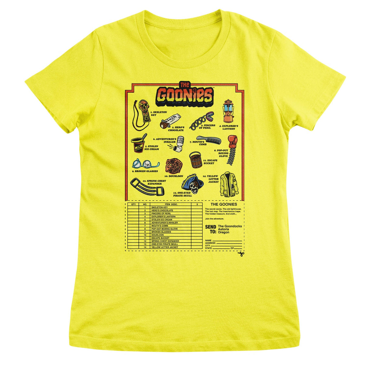 The Goonies - Accessories Mail Order Women T-Shirt