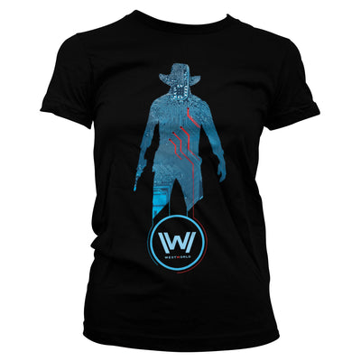 Westworld - Blue Circuit Cowboy Women T-Shirt