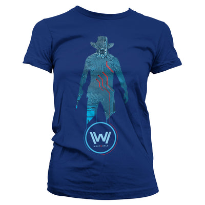 Westworld - Blue Circuit Cowboy Women T-Shirt