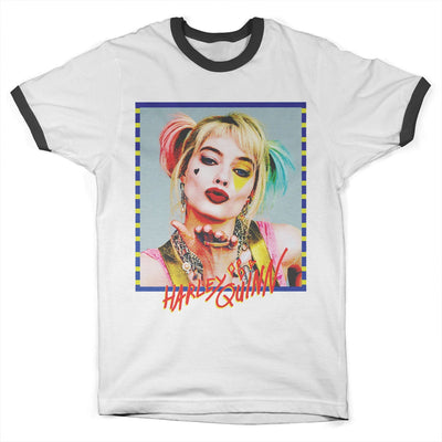 Birds of Prey - Harley Quinn Kiss Ringer Mens T-Shirt