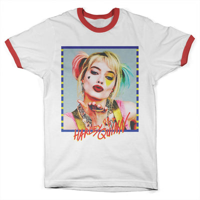 Birds of Prey - Harley Quinn Kiss Ringer Mens T-Shirt