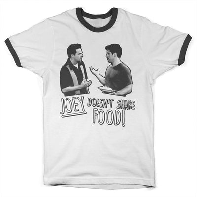 Friends - Joey Doesn't Share Food Ringer Mens T-Shirt