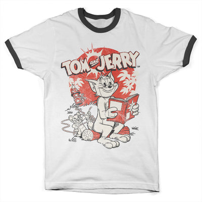 Tom & Jerry - Vintage Comic Ringer Mens T-Shirt