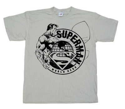 Superman - World Hero Sketch Mens T-Shirt