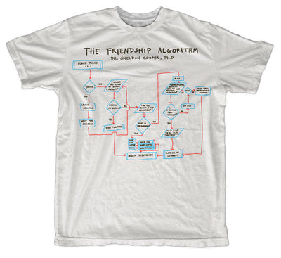 The Big Bang Theory - The Friendship Algorithm Mens T-Shirt