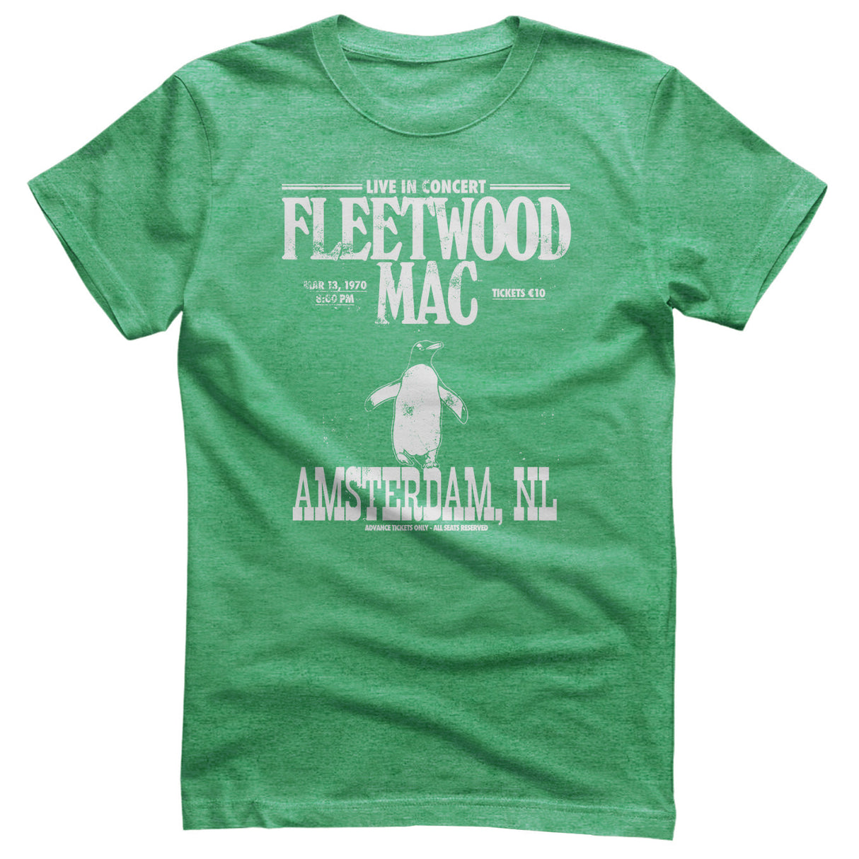 Fleetwood Mac - Amsterdam 1970 Mens T-Shirt