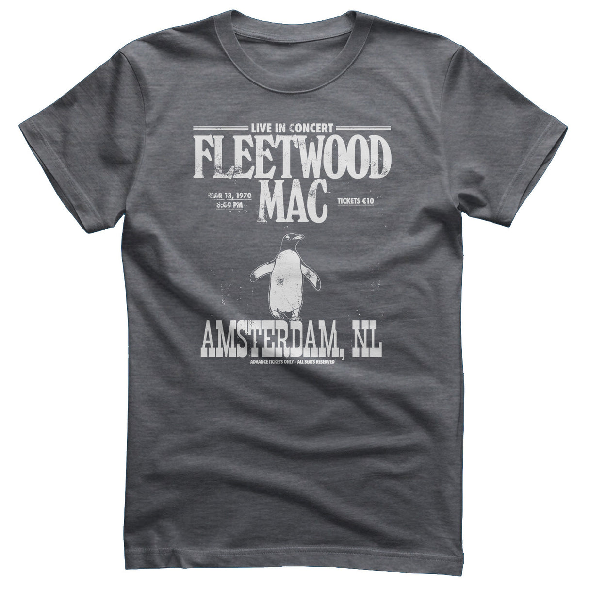 Fleetwood Mac - Amsterdam 1970 Mens T-Shirt