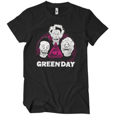 Green Day - Skulls Mens T-Shirt