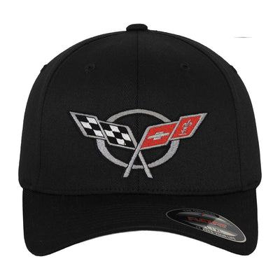 Chevrolet - Corvette C5 Flags Flexfit Baseball Cap