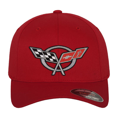 Chevrolet - Corvette C5 Flags Flexfit Baseball Cap