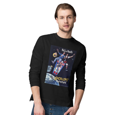 Bill and Ted's Excellent Adventure - Poster Distressed Long Sleeve T-Shirt