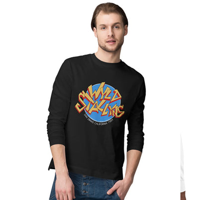 Bill and Ted's Excellent Adventure - WYLD Stallyns Band Blue Logo Long Sleeve T-Shirt