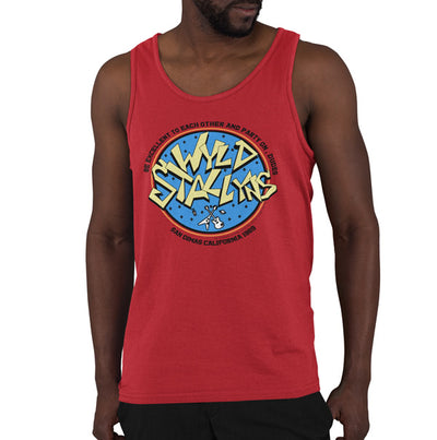 Bill and Ted's Excellent Adventure - WYLD Stallyns Most Excellent World Tour 1989 Rock Logo Mens Tank Top Vest