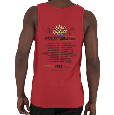 Bill and Ted's Excellent Adventure - WYLD Stallyns Most Excellent World Tour 1989 Rock Logo Mens Tank Top Vest